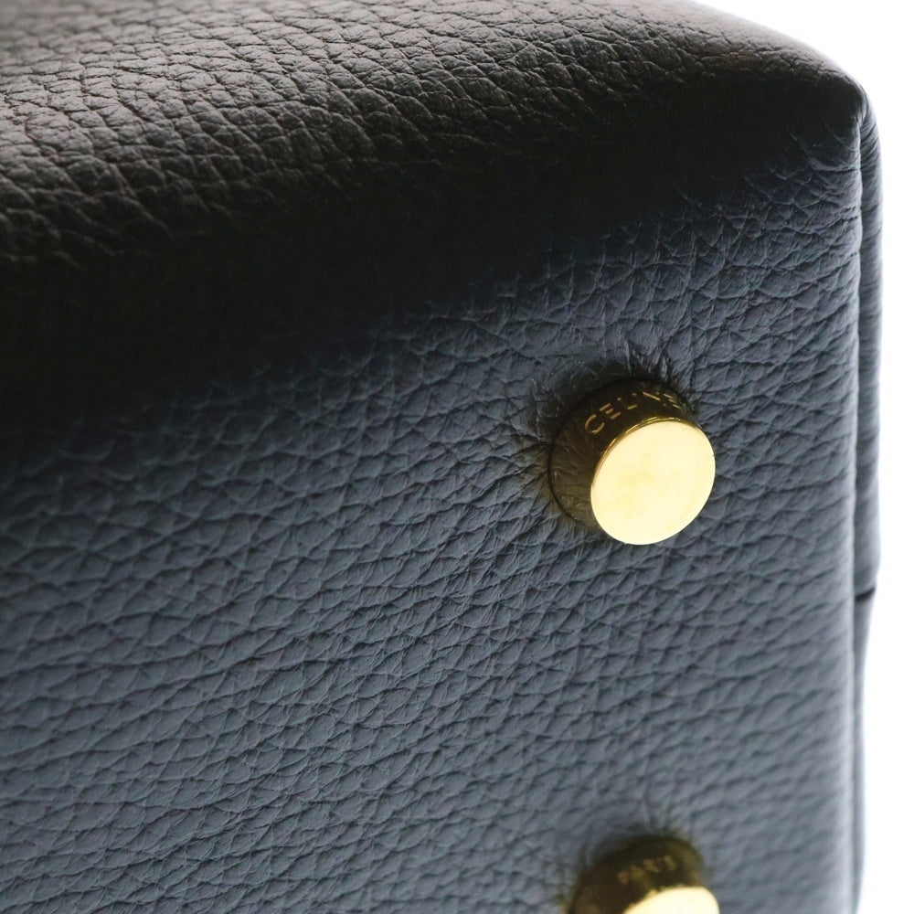 CELINE(セリーヌ) ティーン ニノ 2way ショルダーバッグ ハンドバッグ ブラック ゴールド金具 レザー トリオンフ