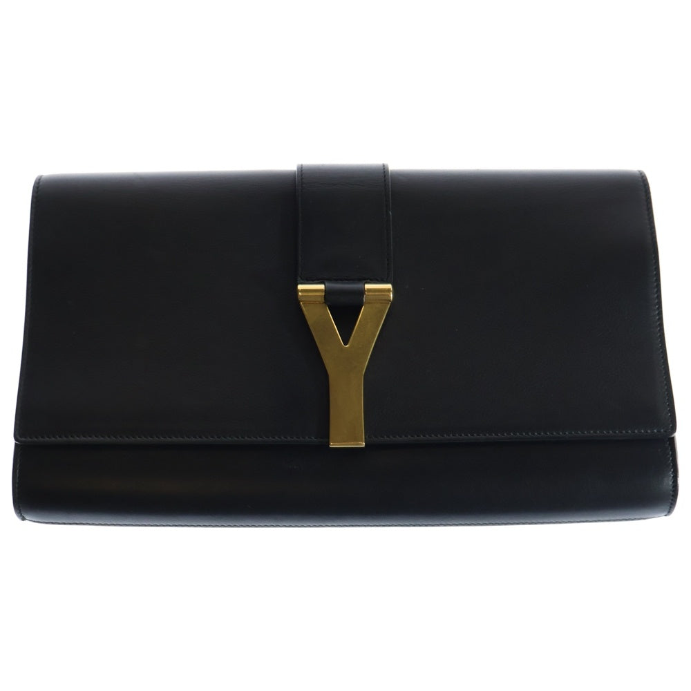 SAINT LAURENT PARIS(サンローランパリ) Yライン レザー クラッチバッグ ブラック 311213
