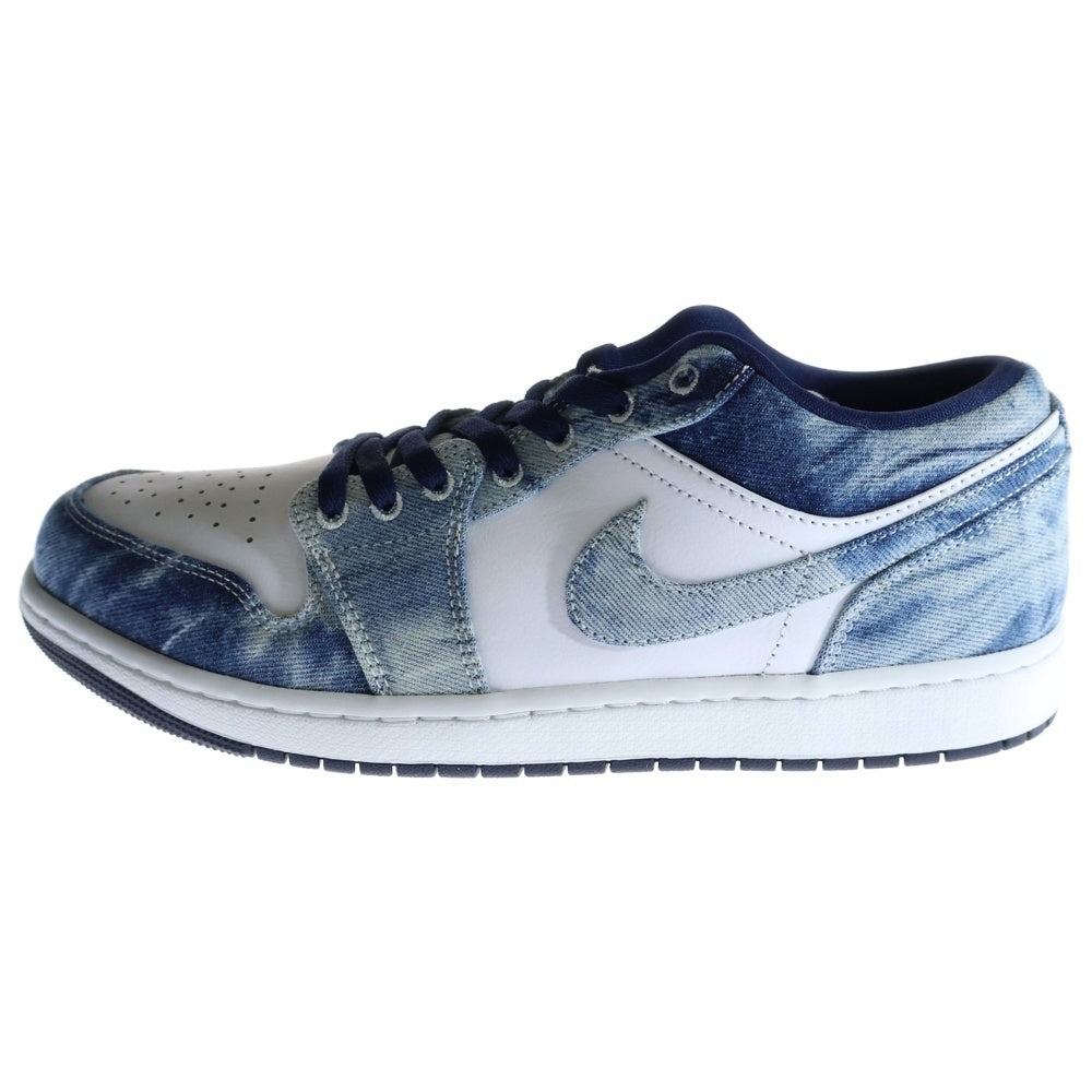 NIKE(ナイキ) AIR JORDAN 1 LOW WASHED DENIM エアジョーダン 1 ローカットスニーカー ウォッシュドデニム US10.5/28.5cm CZ8455-100