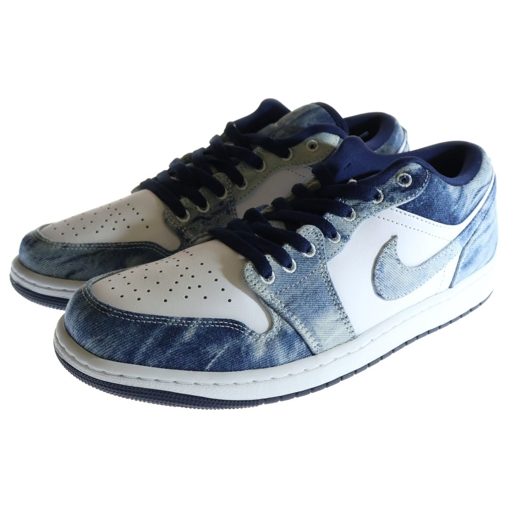 NIKE(ナイキ) AIR JORDAN 1 LOW WASHED DENIM エアジョーダン 1 ローカットスニーカー ウォッシュドデニム US10.5/28.5cm CZ8455-100