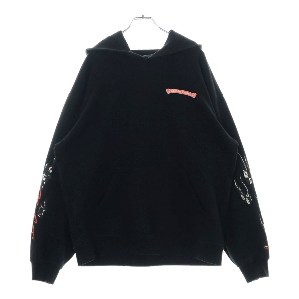 CHROME HEARTS(クロムハーツ) ×MATTY BOY PPO STAY FAST RACE TEAM HD PLVR マッティボーイ ステイファスト プルオーバースウェットパーカー ブラック