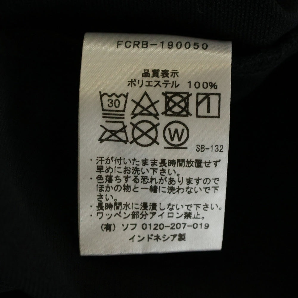 F.C.R.B./F.C.Real Bristol/FCRB(エフシーアールビー/エフシーレアルブリストル) 19SS BIG LOGO POLO ビッグ ロゴ ポロシャツ ブラック FCRB-190050