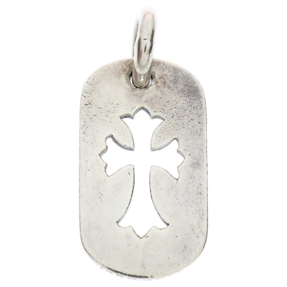CHROME HEARTS(クロムハーツ) D TAG SML CO CRS OLD カットアウトクロスドッグタグ スモール ペンダントトップ シルバー BCA242