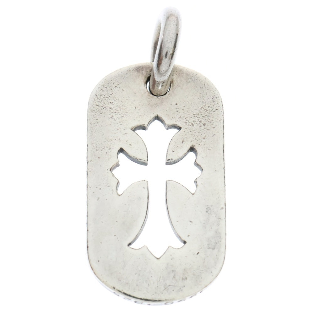 CHROME HEARTS(クロムハーツ) D TAG SML CO CRS OLD カットアウトクロスドッグタグ スモール ペンダントトップ シルバー BCA242