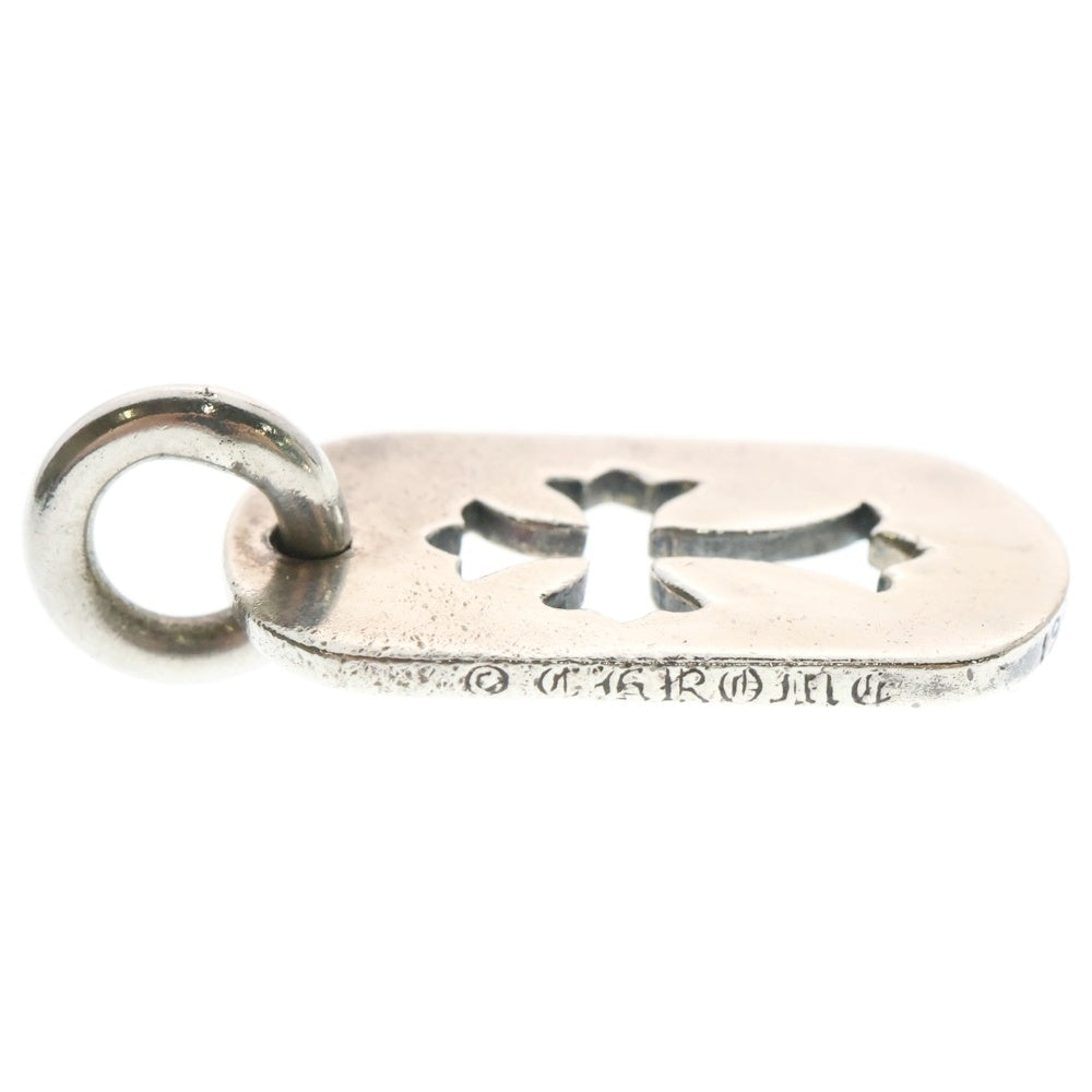 CHROME HEARTS(クロムハーツ) D TAG SML CO CRS OLD カットアウトクロスドッグタグ スモール ペンダントトップ シルバー BCA242