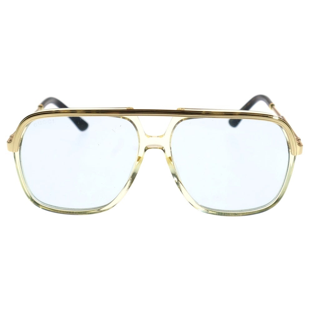 GUCCI(グッチ) クリアフレーム サングラス 眼鏡 GG0200S-004 イエロー