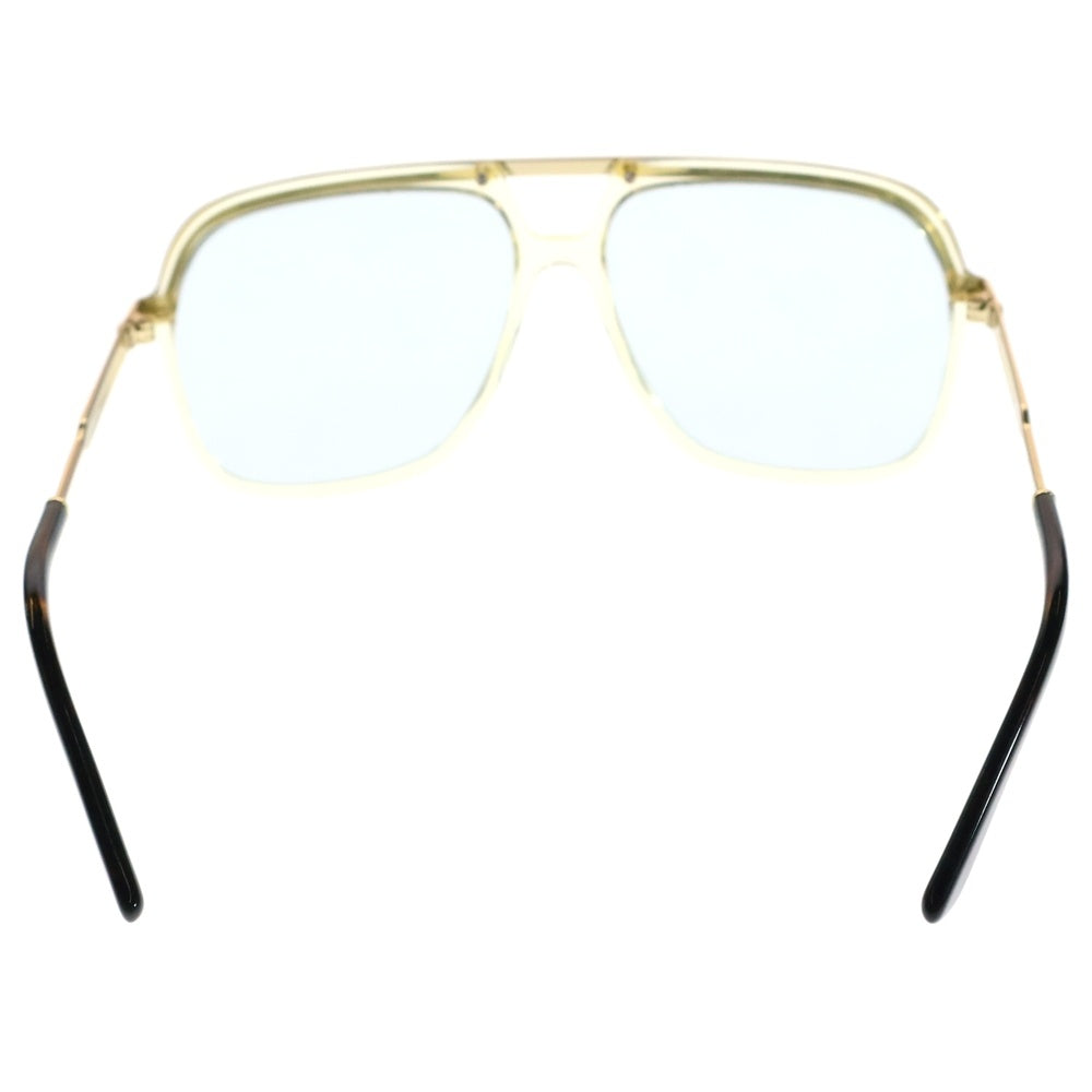 GUCCI(グッチ) クリアフレーム サングラス 眼鏡 GG0200S-004 イエロー