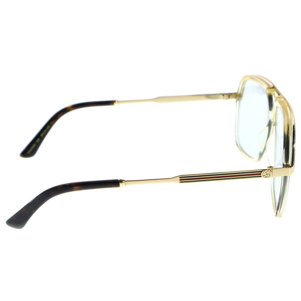 GUCCI(グッチ) クリアフレーム サングラス 眼鏡 GG0200S-004 イエロー