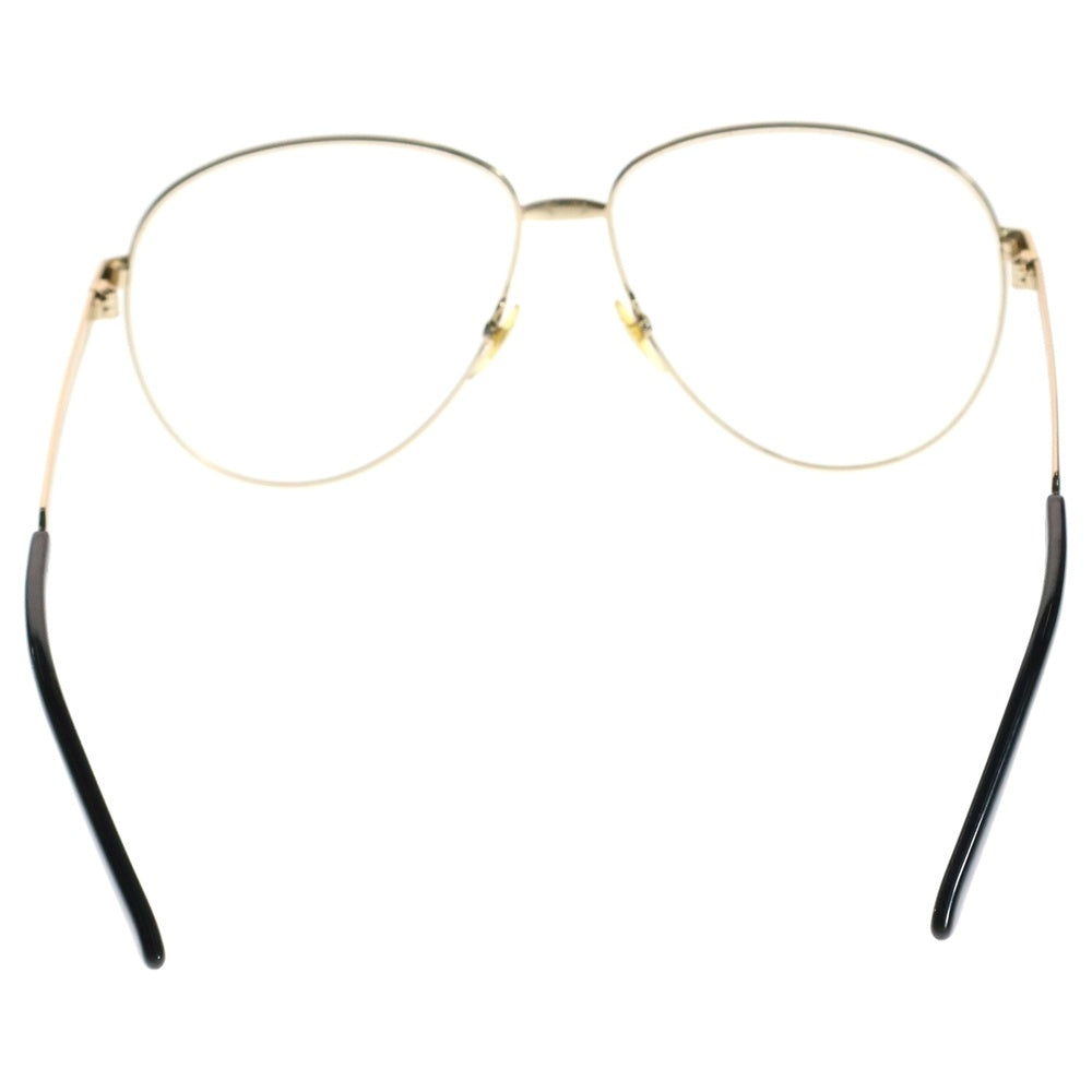 GUCCI(グッチ) ティアドロップ型 メタルフレーム クリアレンズサングラス 眼鏡 GG0138S-003 ゴールド