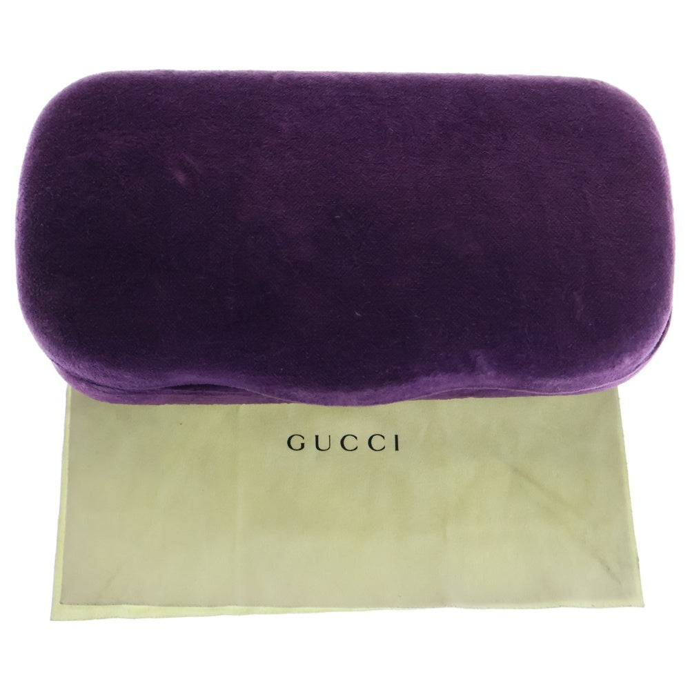 GUCCI(グッチ) ティアドロップ型 メタルフレーム クリアレンズサングラス 眼鏡 GG0138S-003 ゴールド