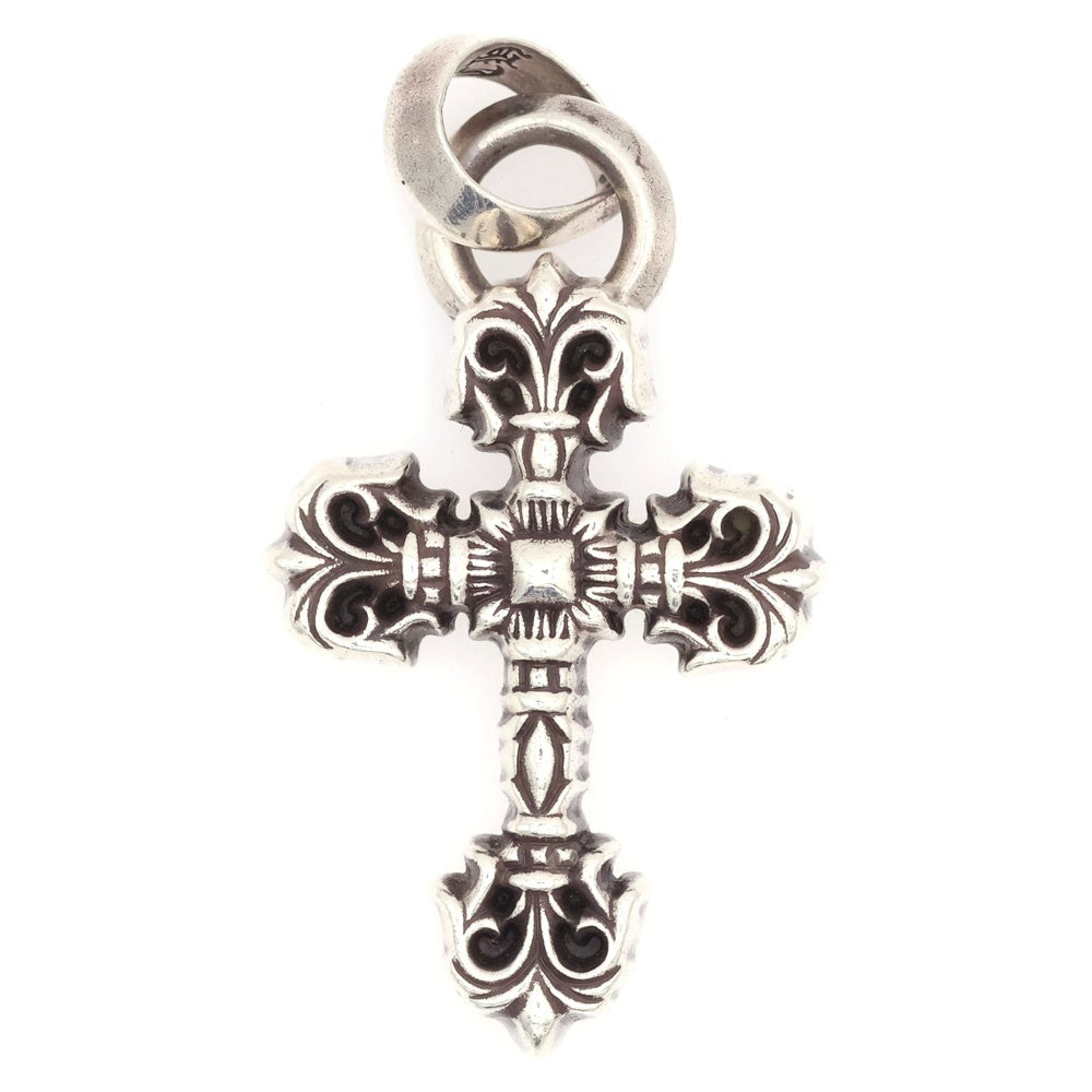 CHROME HEARTS(クロムハーツ) FILIG CROSS-XSM W BALE フィリグリークロスXSベイル wベイル ネックレストップ シルバー BCA262