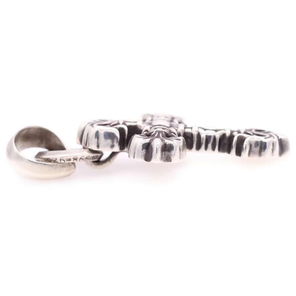 CHROME HEARTS(クロムハーツ) FILIG CROSS-XSM W BALE フィリグリークロスXSベイル wベイル ネックレストップ シルバー BCA262
