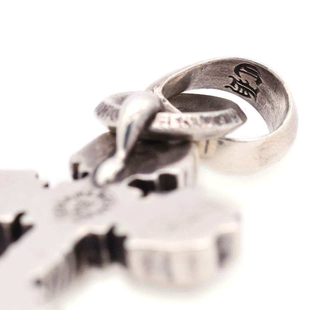 CHROME HEARTS(クロムハーツ) FILIG CROSS-XSM W BALE フィリグリークロスXSベイル wベイル ネックレストップ シルバー BCA262
