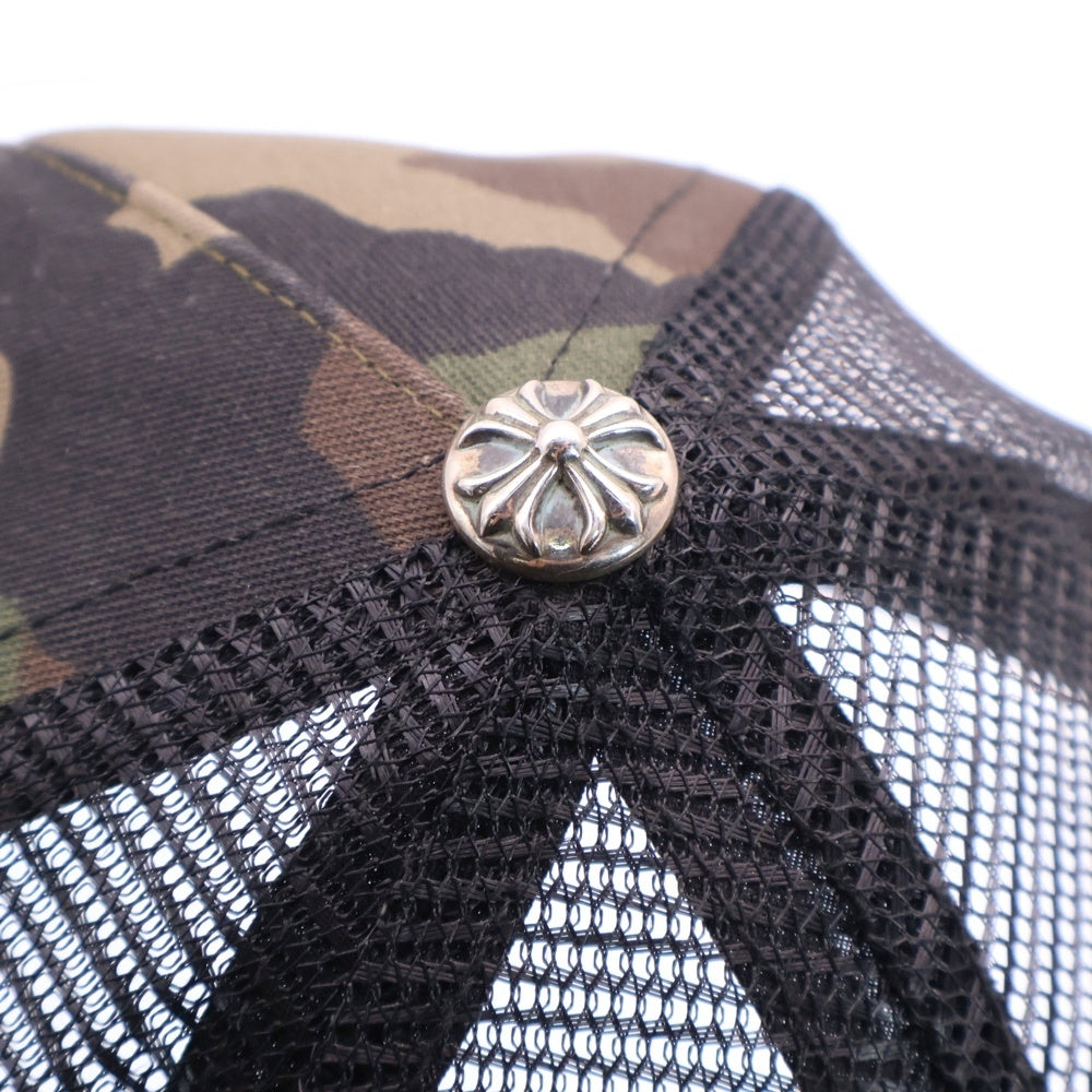 CHROME HEARTS(クロムハーツ) TRUCKER CAP トラッカーキャップ セメタリークロス刺繍クロスボール付メッシュキャップ 帽子 ブラック/カーキ