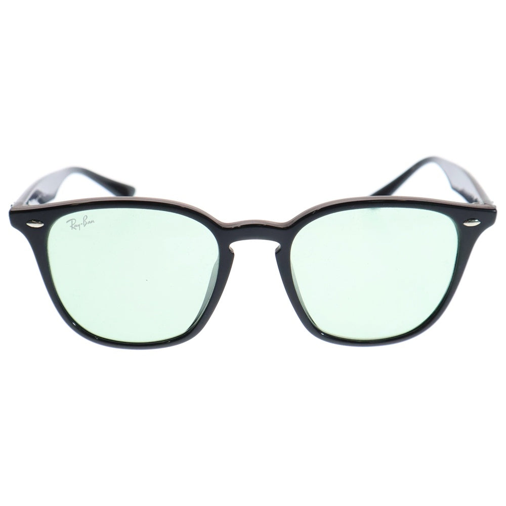 Ray Ban(レイバン) サイドロゴ ウェリントン サングラス グリーンレンズ RB4258-F 601/12 ブラック