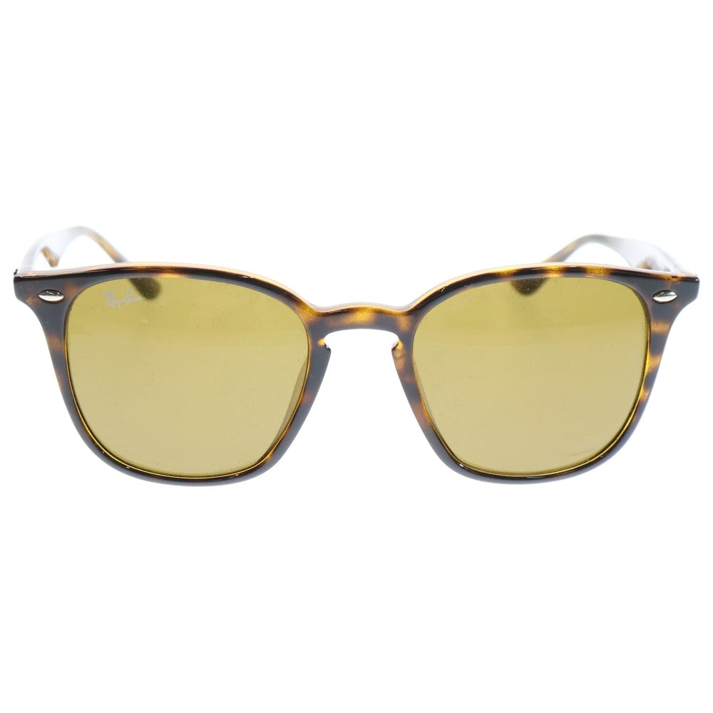 Ray Ban(レイバン) サイドロゴ ウェリントン サングラス グリーンレンズ RB4258-F 710/73 ブラウン