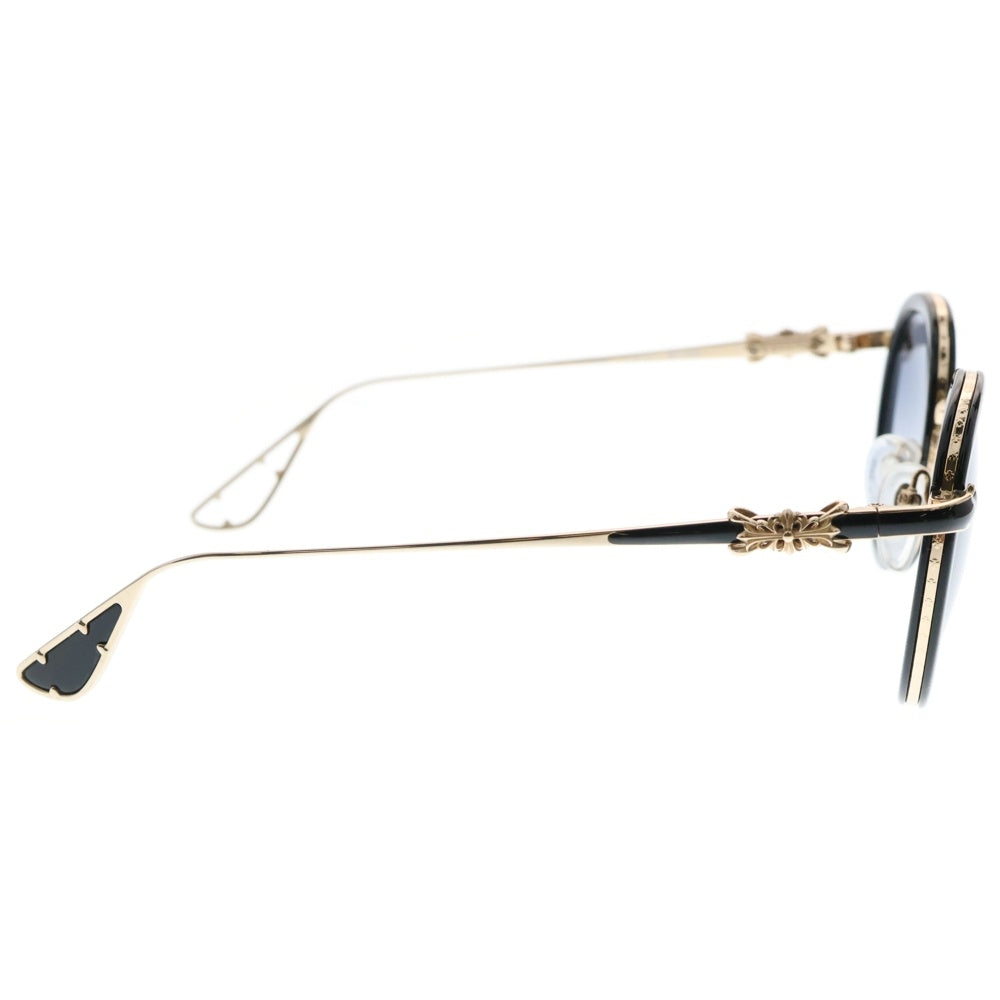 CHROME HEARTS(クロムハーツ) BO'JMIR I フローラルクロステンプル サングラス ブラック/ゴールド