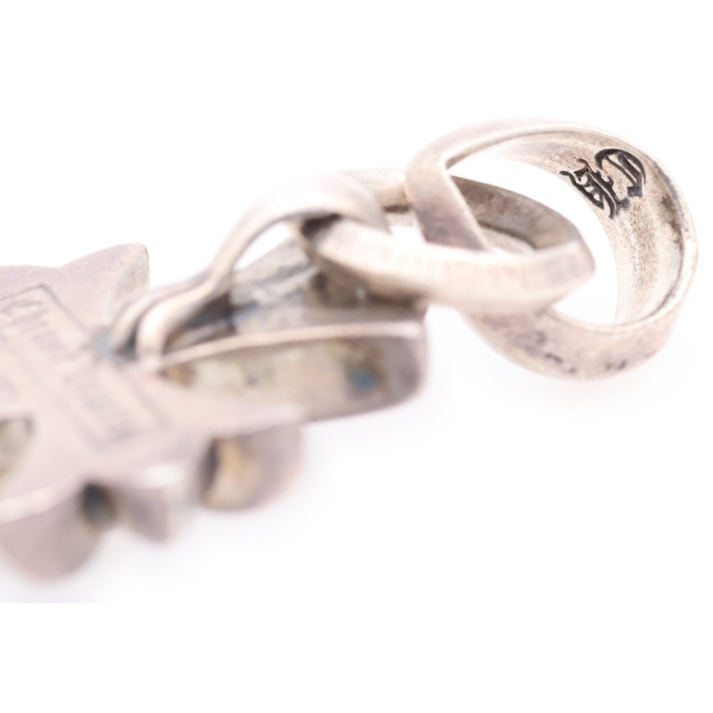 CHROME HEARTS(クロムハーツ) CH CRS SML W/BALE Wベイル スモールCHクロス ペンダントトップ シルバー BCA218