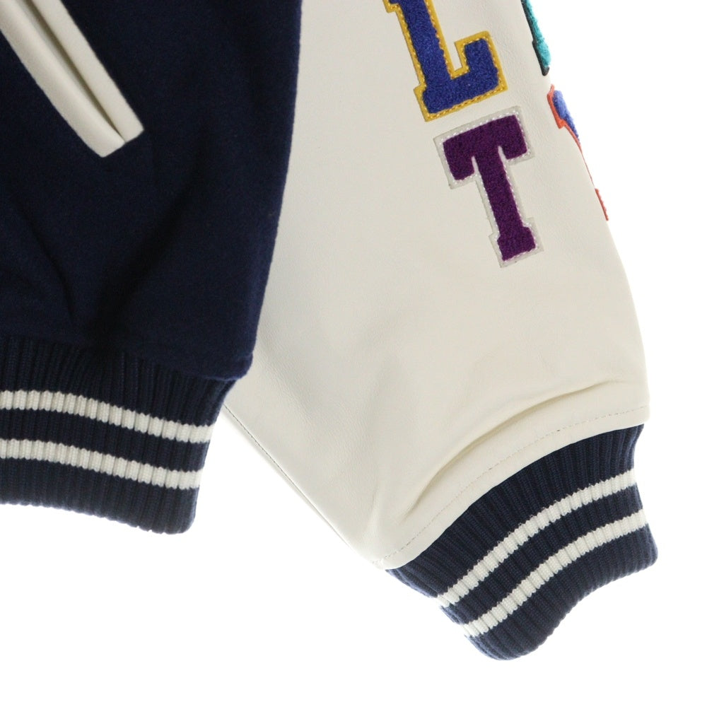 SUPREME(シュプリーム) 25SS Praise Varsity Jacket プレイズ バーシティ スタジャン ネイビー/ホワイト