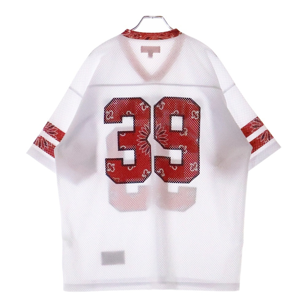 SUPREME(シュプリーム) 25SS Bandana Football Jersey バンダナ フットボール ジャージ ホワイト/レッド