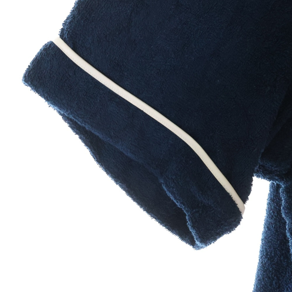PRADA(プラダ) 22SS Terry Bowling Shirts トライアングルロゴ 半袖シャツ ネイビー SC559 S212 1ZR3