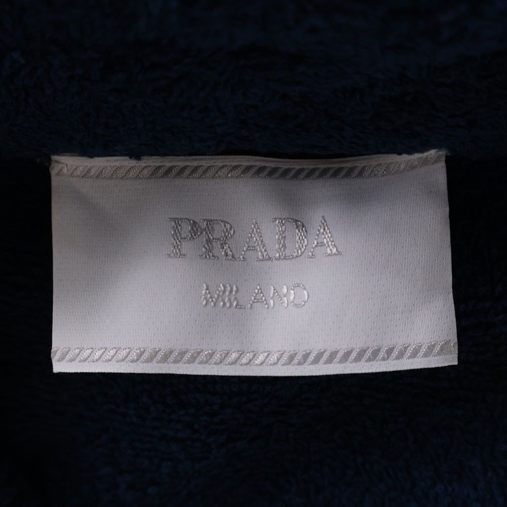 PRADA(プラダ) 22SS Terry Bowling Shirts トライアングルロゴ 半袖シャツ ネイビー SC559 S212 1ZR3