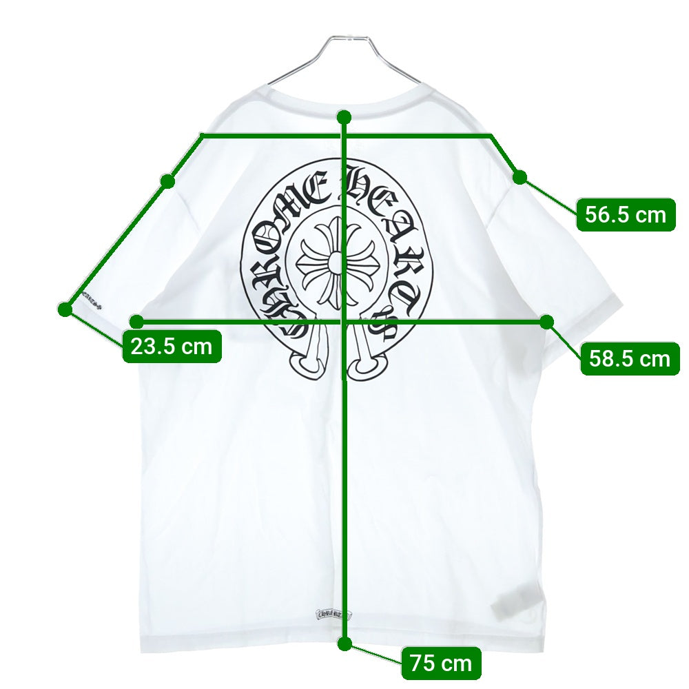 CHROME HEARTS(クロムハーツ) HORSESHOE S/S TEE ホースシューロゴ 半袖Tシャツ カットソー ホワイト