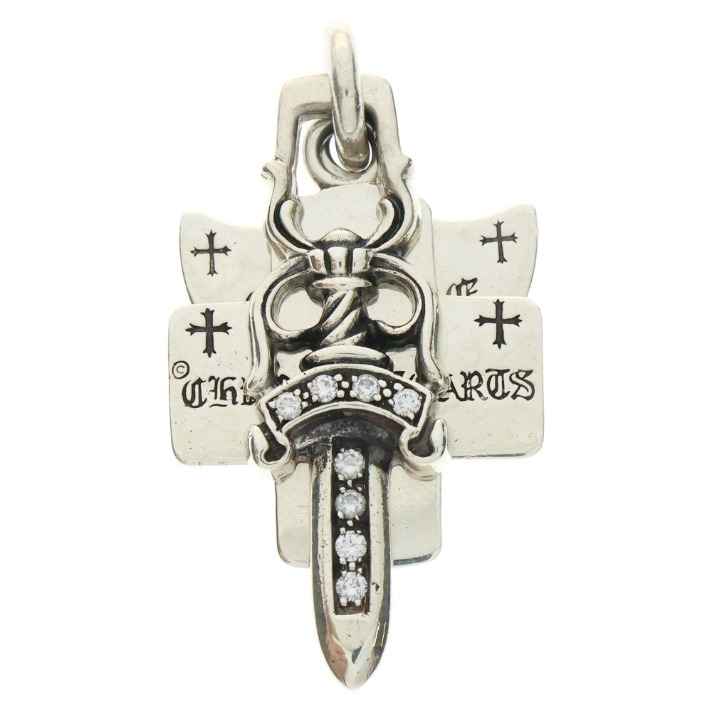 CHROME HEARTS(クロムハーツ) 3TRINKETS P D 3トリンケッツ ペンダントトップ パヴェダイヤ シルバー