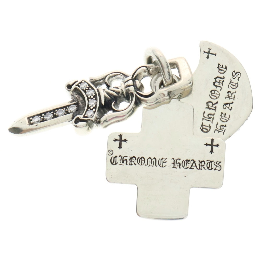 CHROME HEARTS(クロムハーツ) 3TRINKETS P D 3トリンケッツ ペンダントトップ パヴェダイヤ シルバー