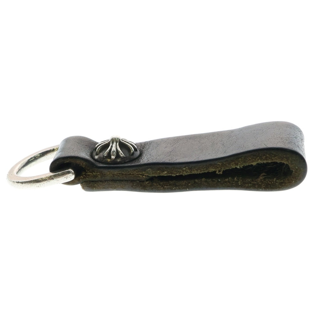 CHROME HEARTS(クロムハーツ) BELT LOOP D RING Dリング クロスボールベルトループ ブラック/シルバー BCA415