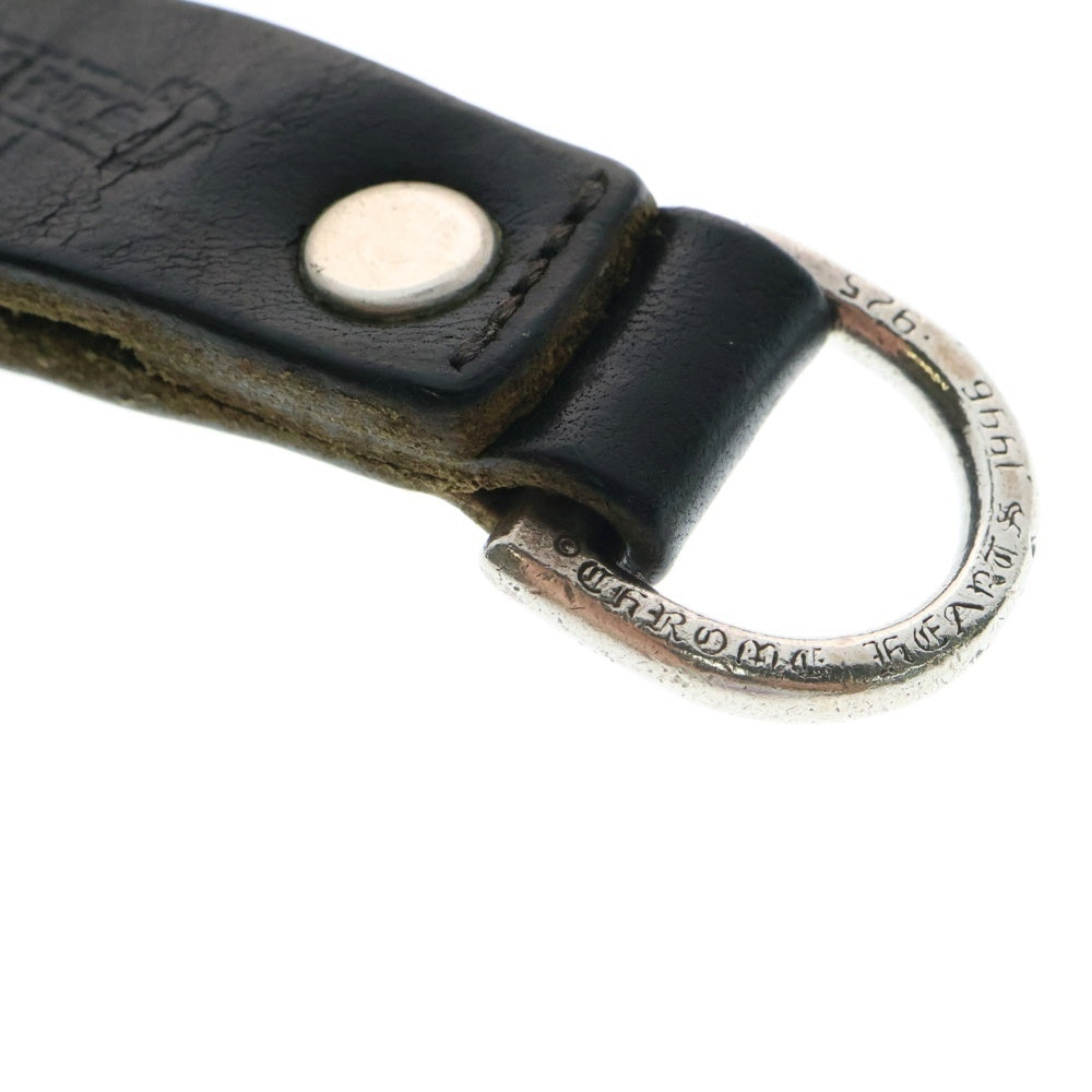 CHROME HEARTS(クロムハーツ) BELT LOOP D RING Dリング クロスボールベルトループ ブラック/シルバー BCA415