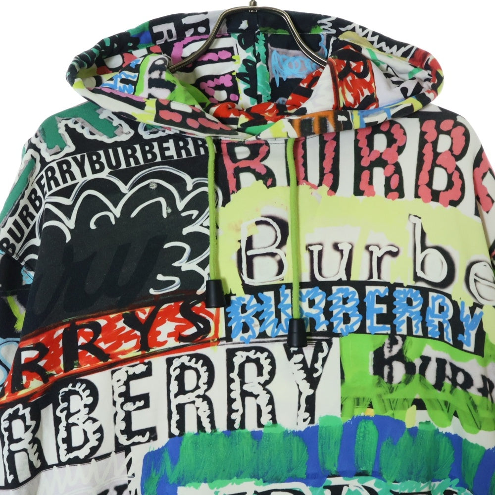 BURBERRY(バーバリー) 18AW グラフィック ロゴ プルオーバー フーディー パーカー マルチ 8001369