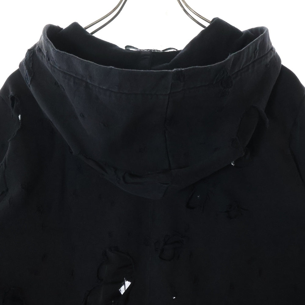 GIVENCHY(ジバンシィ) 17AW デストロイ クラッシュプルオーバーパーカー フーディ 17F 7335 653 ブラック