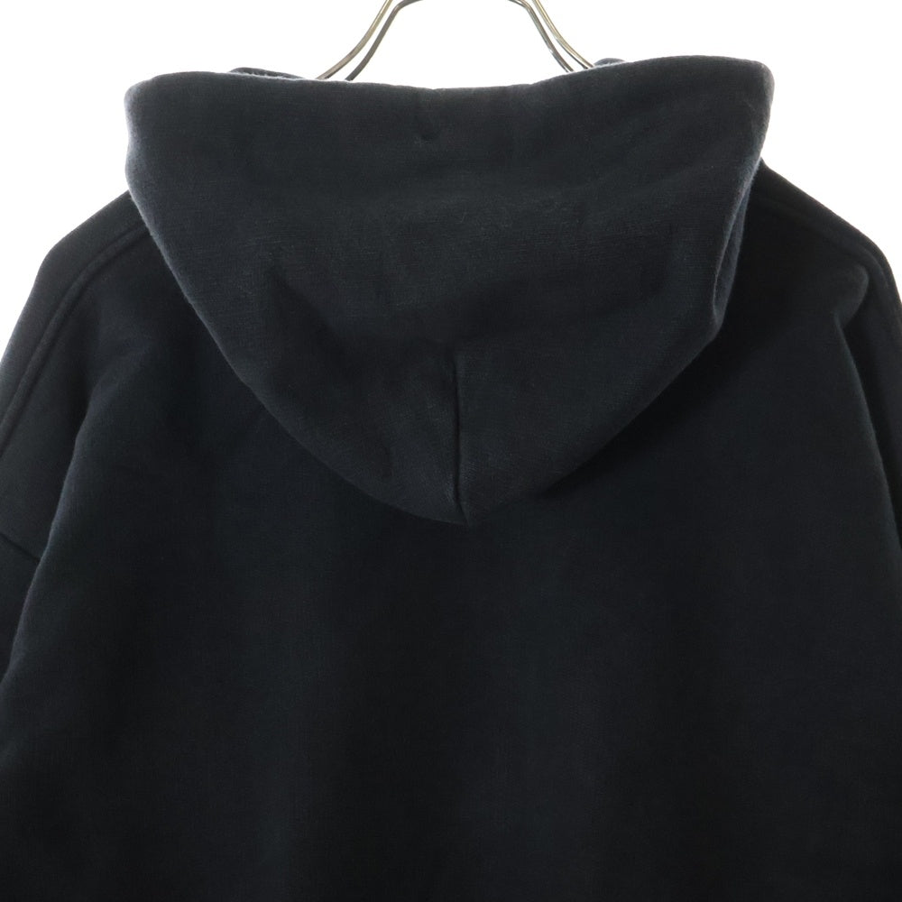 VETEMENTS(ヴェトモン) 18SS × TOMMY HILFIGER Double Sleeves Hoodie トミーヒルフィガー ダブルスリーブ プルオーバーフーディー パーカー ブラック WSS18TR24