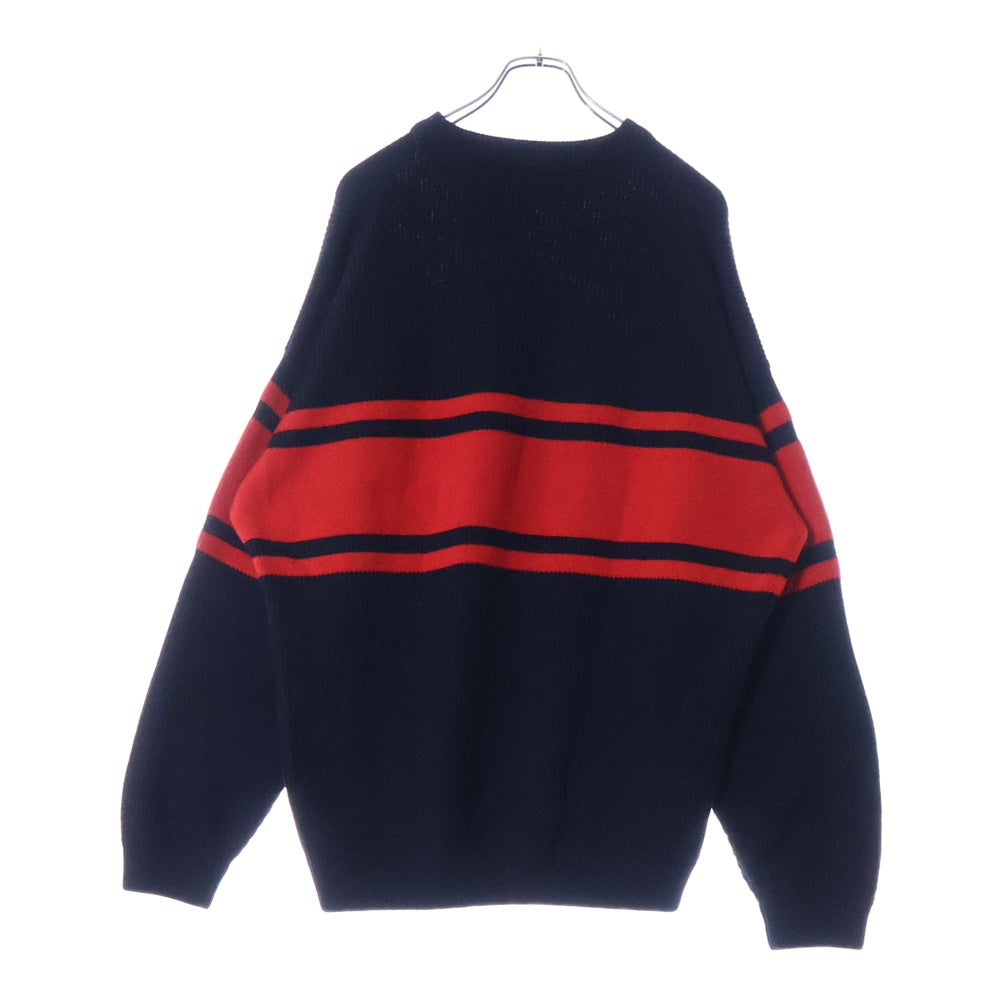 GIANNI VERSACE(ジャンニ ヴェルサーチ) メデューサインターシャニットセーター ブラック A86464 A235908