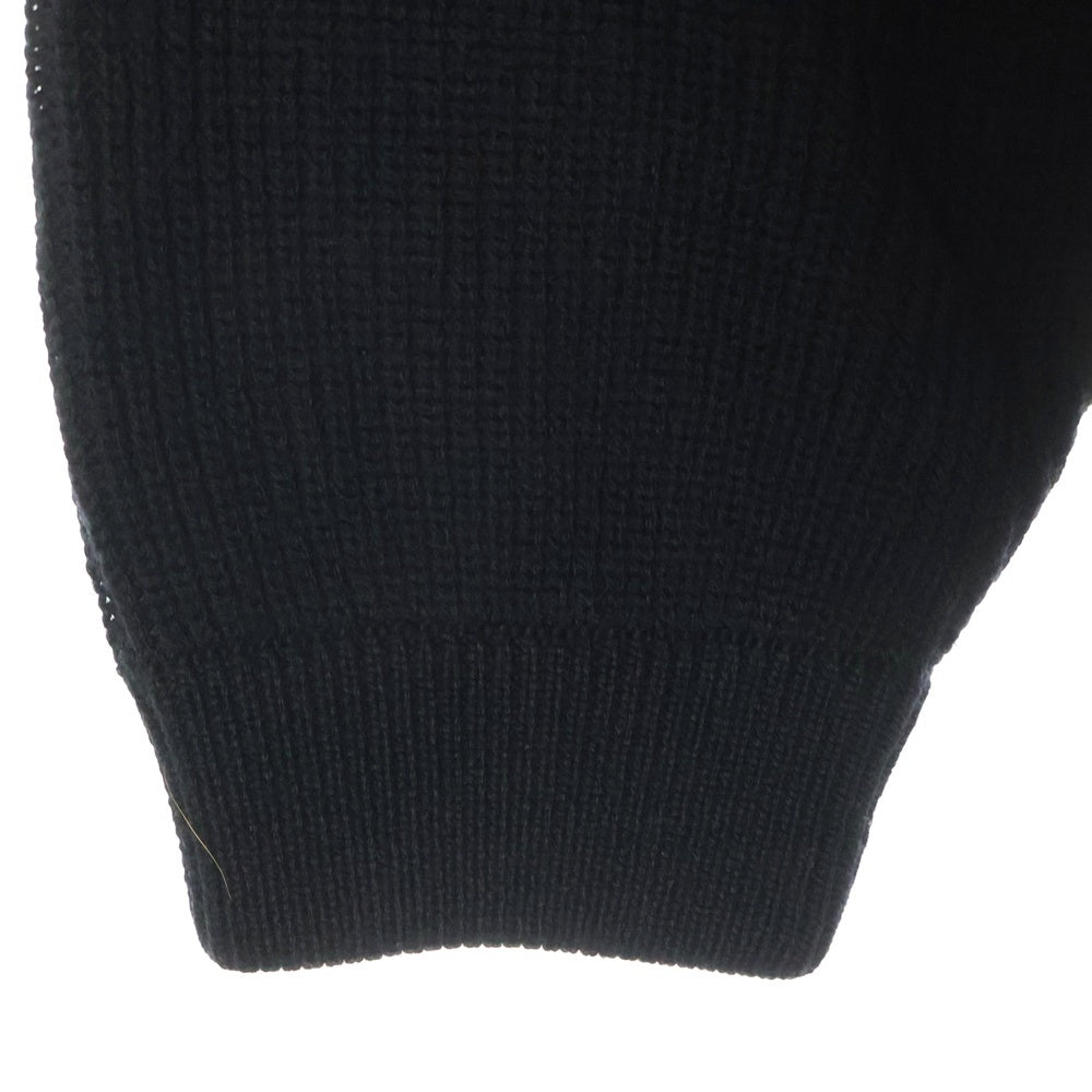 GIANNI VERSACE(ジャンニ ヴェルサーチ) メデューサインターシャニットセーター ブラック A86464 A235908