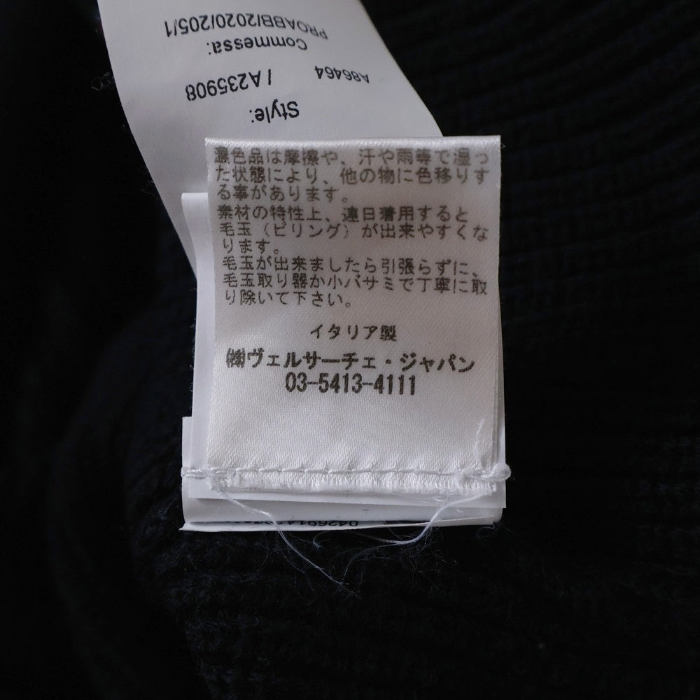GIANNI VERSACE(ジャンニ ヴェルサーチ) メデューサインターシャニットセーター ブラック A86464 A235908