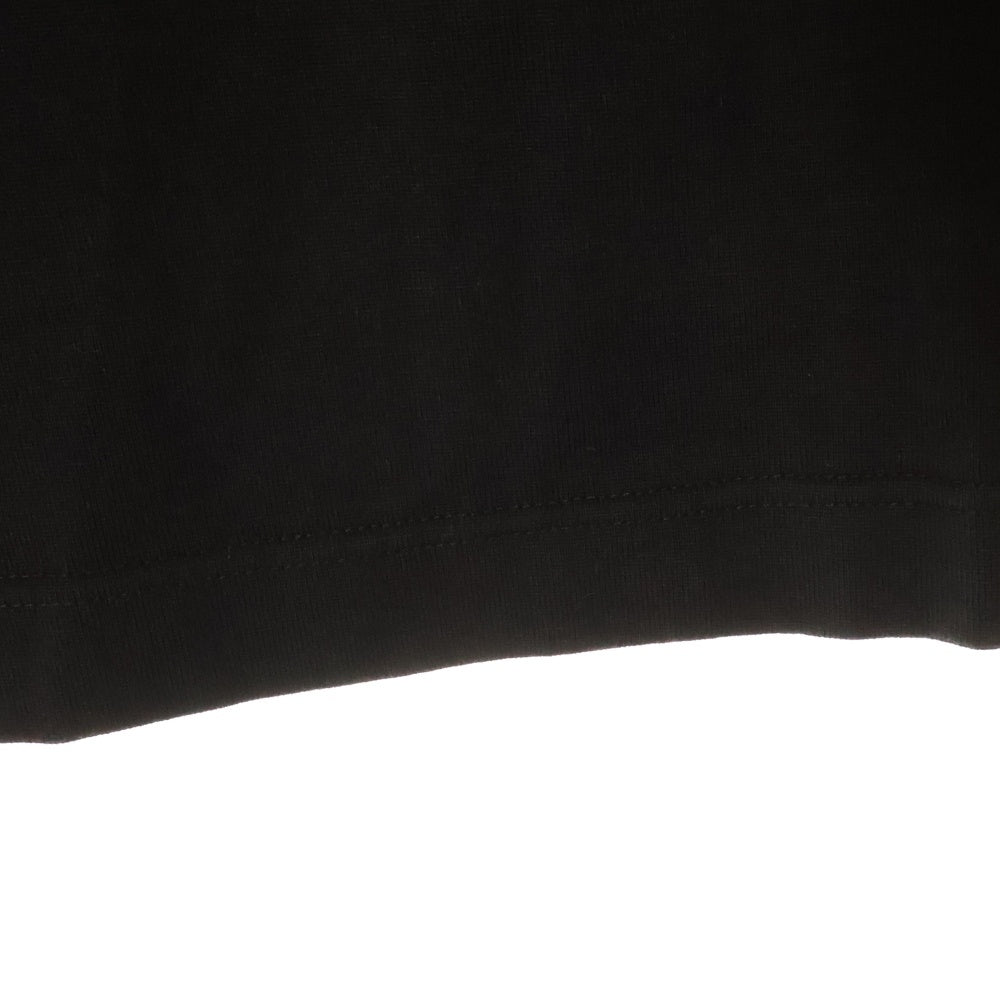 Alexander McQueen(アレキサンダーマックイーン) バックロゴ プリント 長袖シャツ カットソー ブラック QSZ7A