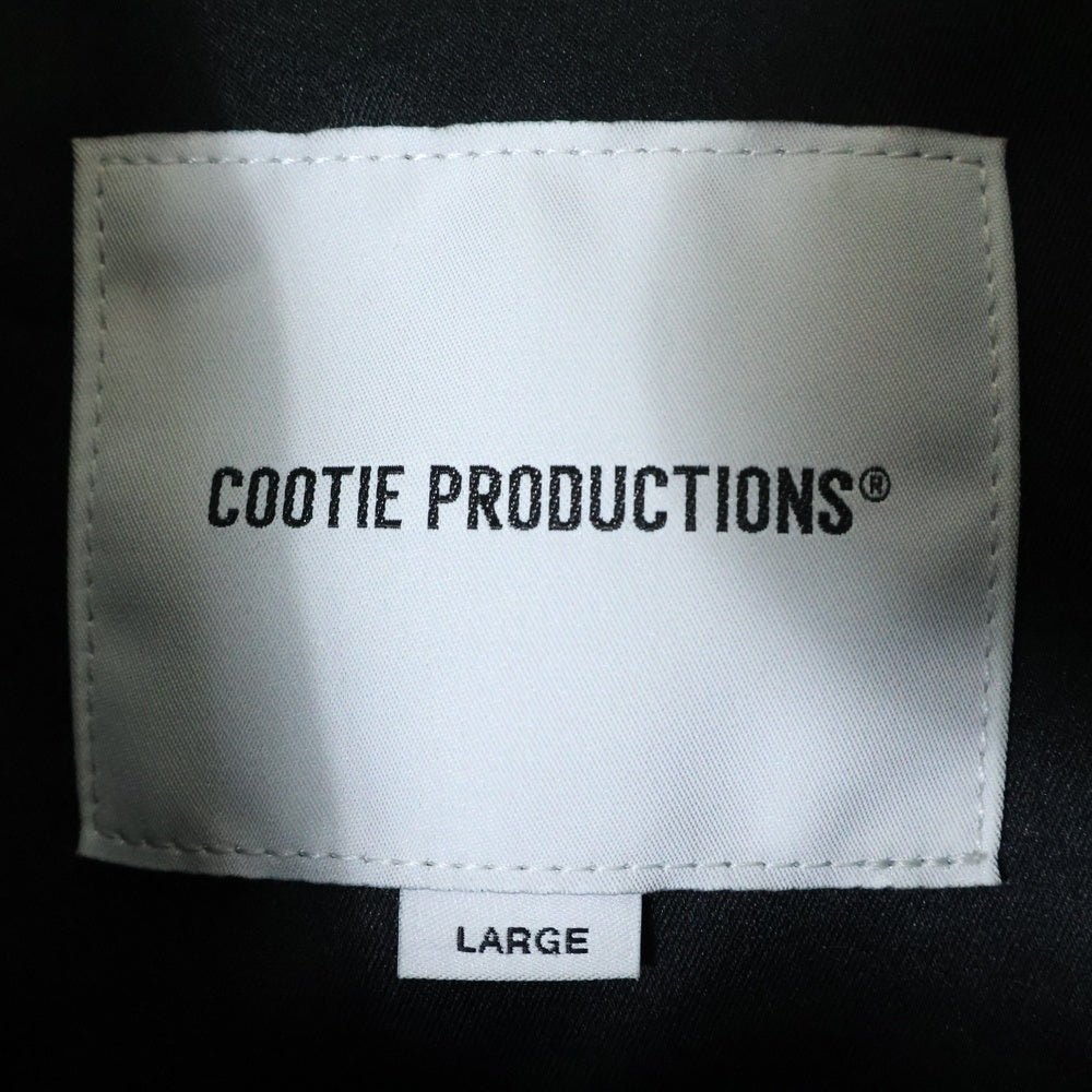 COOTIE PRODUCTIONS(クーティー プロダクションズ) Polyester Twill Track Jacket ポリツイル トラックジャケット ブラック CTE-24S210