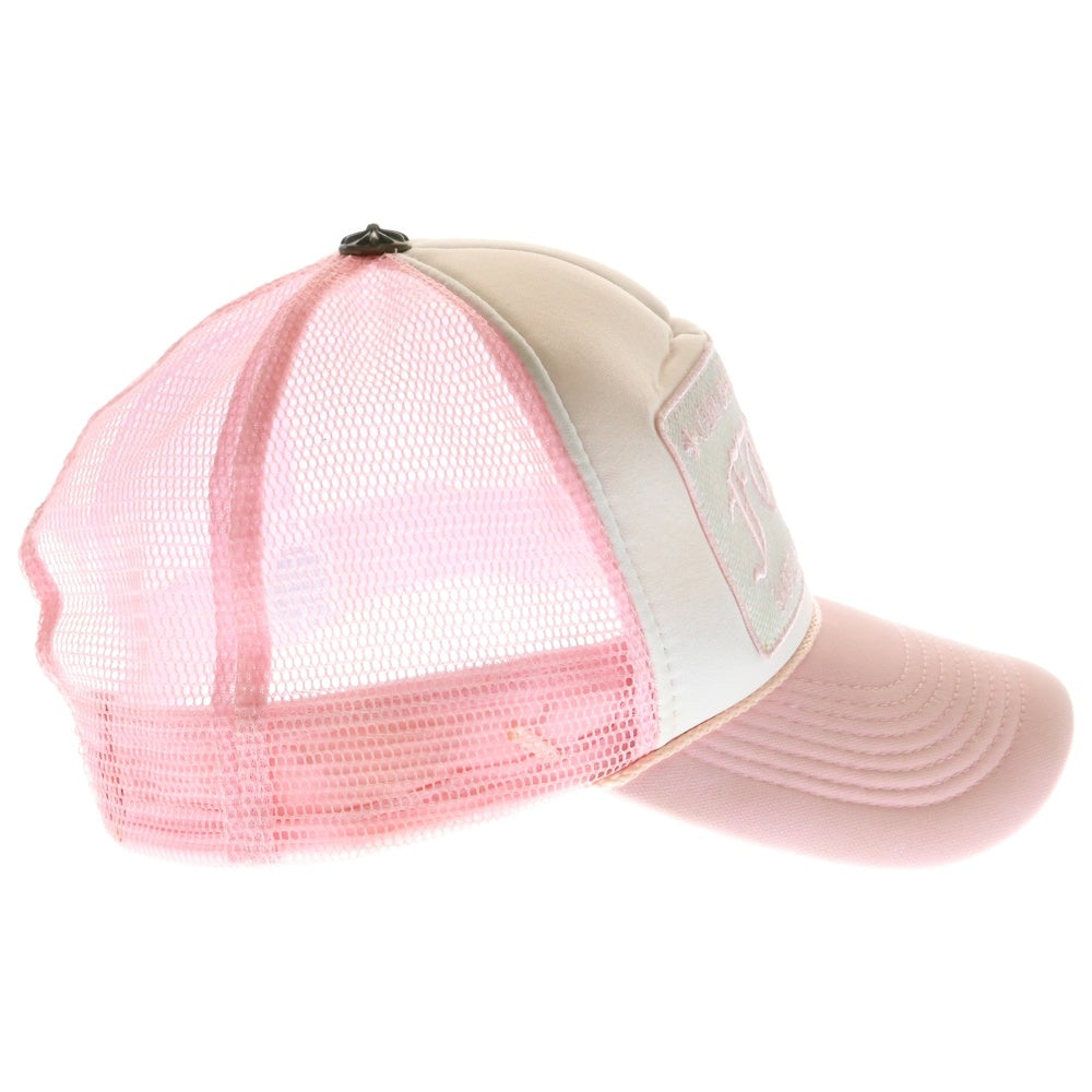 CHROME HEARTS(クロムハーツ) TRUCKER CAP オールド FUCKパッチ メッシュトラッカーキャップ ピンク
