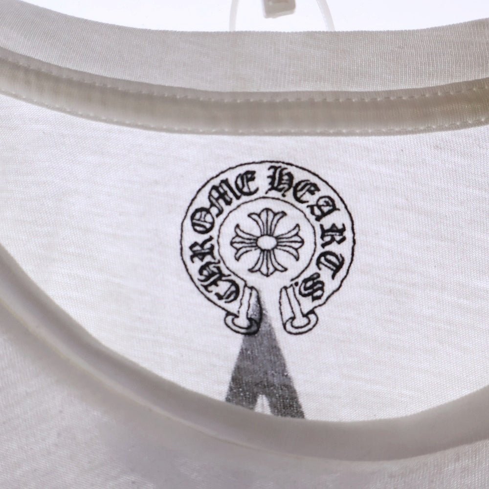 CHROME HEARTS(クロムハーツ) スタープリント バックプリント 半袖Tシャツ カットソー ホワイト