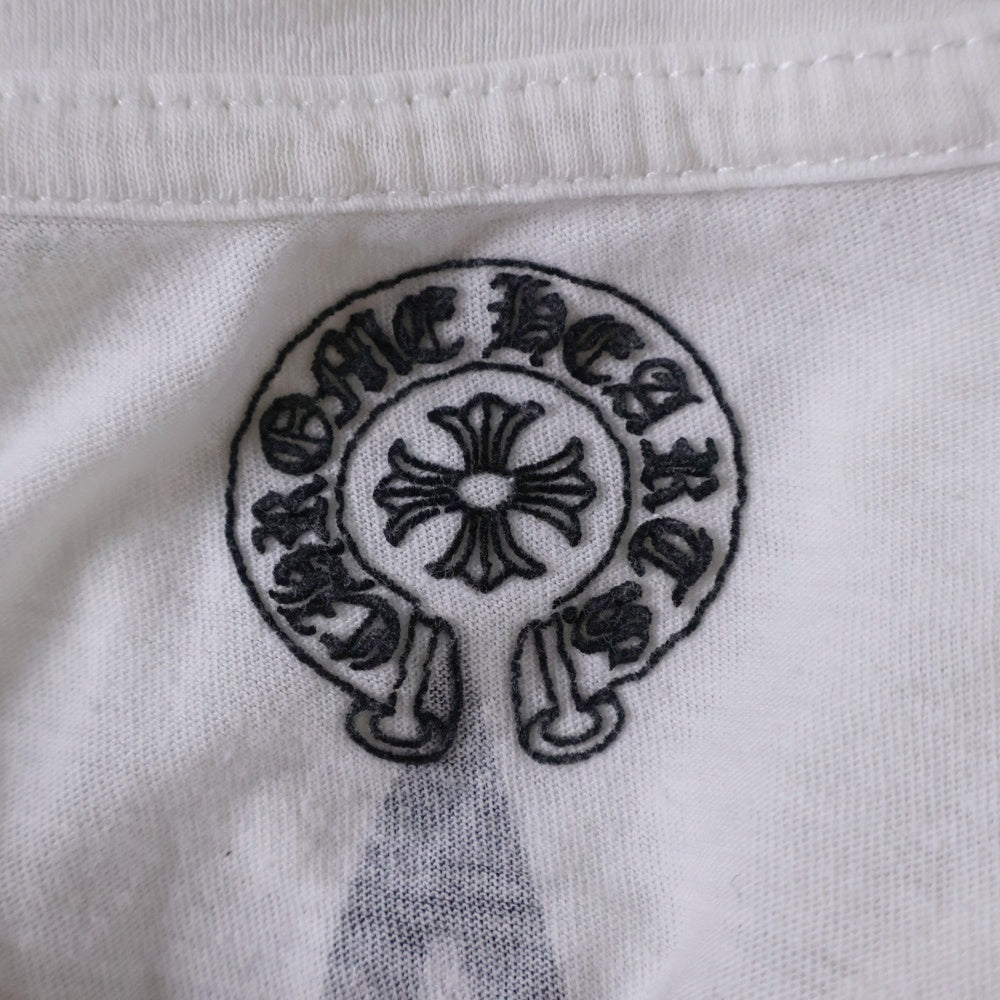 CHROME HEARTS(クロムハーツ) スタープリント バックプリント 半袖Tシャツ カットソー ホワイト