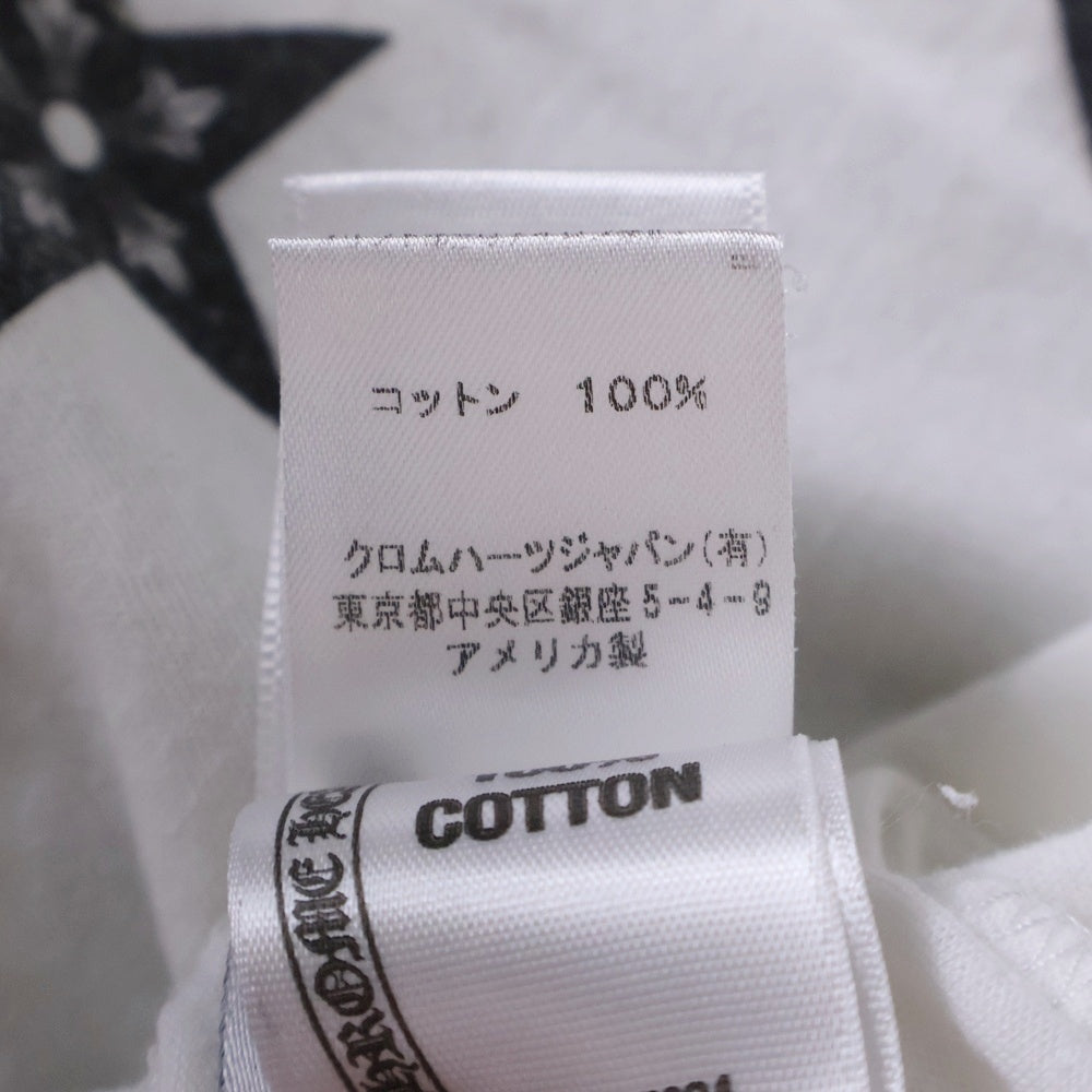 CHROME HEARTS(クロムハーツ) スタープリント バックプリント 半袖Tシャツ カットソー ホワイト