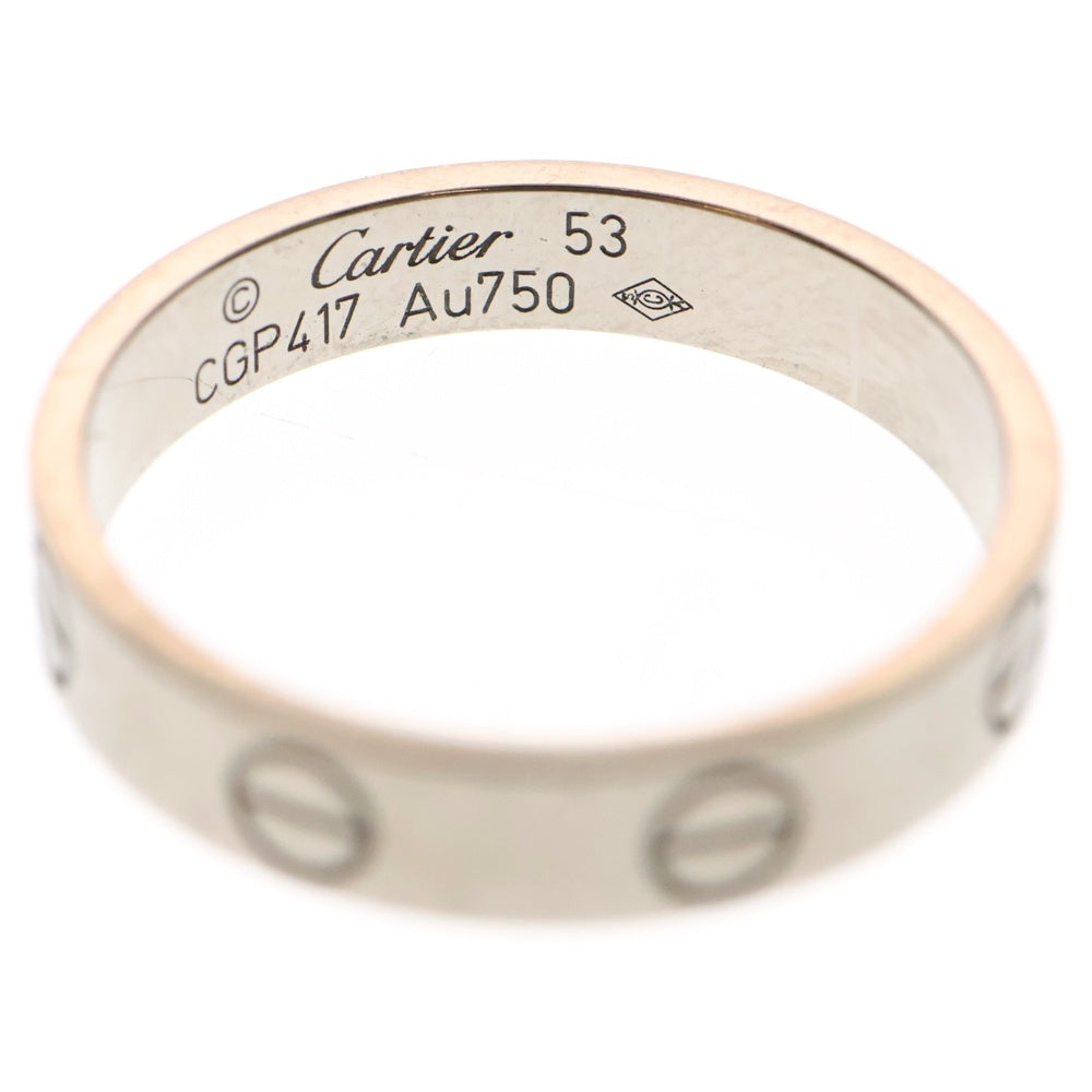Cartier(カルティエ) MINI LOVERING ミニラブリング 指輪 Au750 シルバー