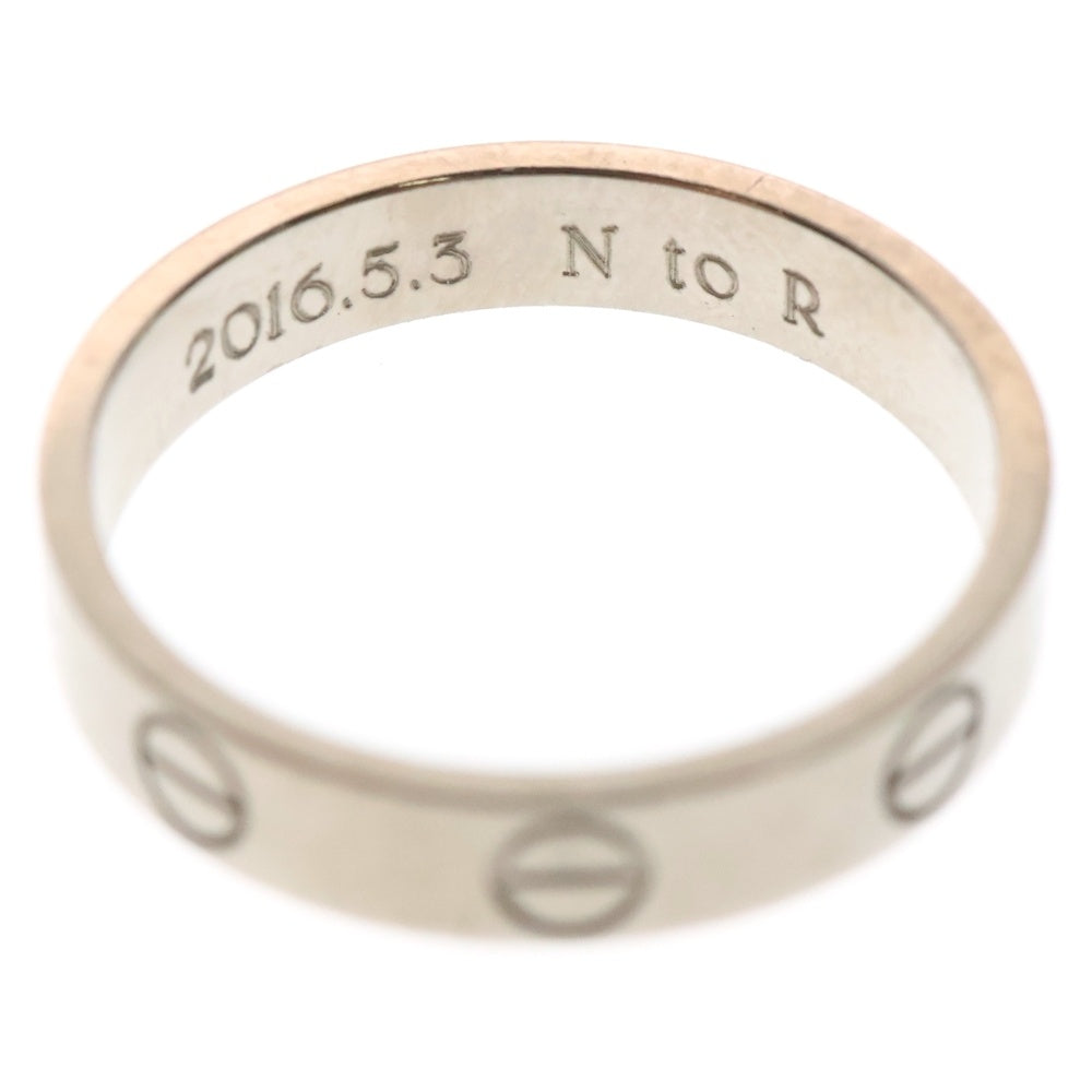 Cartier(カルティエ) MINI LOVERING ミニラブリング 指輪 Au750 シルバー