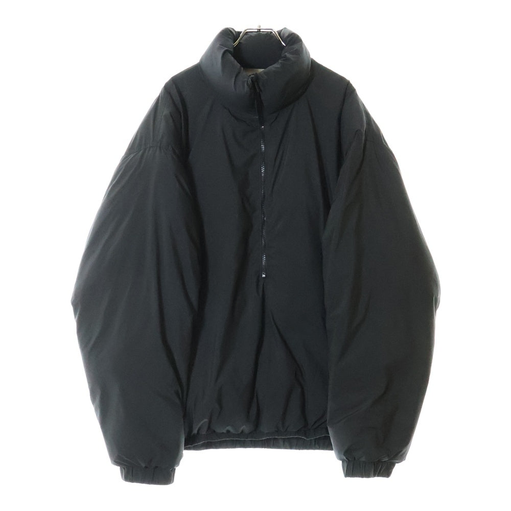 FEAR OF GOD ESSENTIALS(フィアオブゴッド エッセンシャルズ) HALF ZIP PUFFER JACKET ハーフジップ パファージャケット ブラック