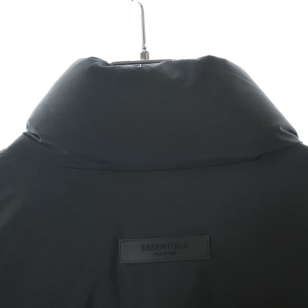 FEAR OF GOD ESSENTIALS(フィアオブゴッド エッセンシャルズ) HALF ZIP PUFFER JACKET ハーフジップ パファージャケット ブラック