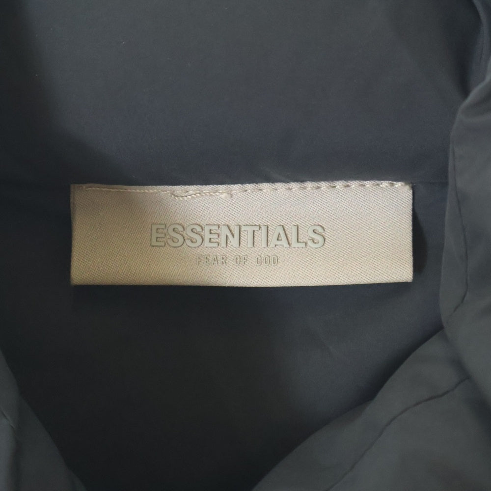 FEAR OF GOD ESSENTIALS(フィアオブゴッド エッセンシャルズ) HALF ZIP PUFFER JACKET ハーフジップ パファージャケット ブラック