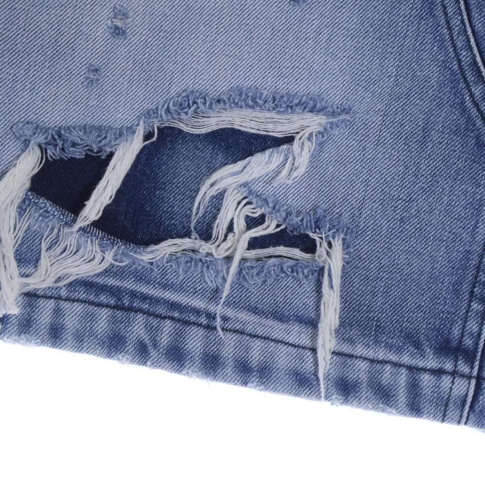 greatLand(グレイトランド) BAD BOY SHORT バッド ボーイ ダブルニー ダメージ デニム ショート パンツ インディゴ