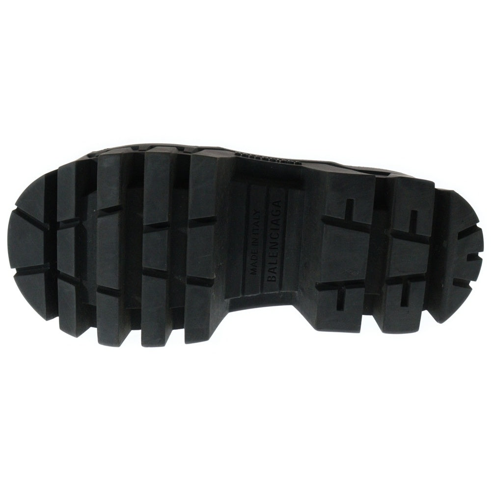 BALENCIAGA(バレンシアガ) BULLDOZER LACEUP ブルドーザー サイドジップ レースアップ レザー ブーツ ブラック 672502